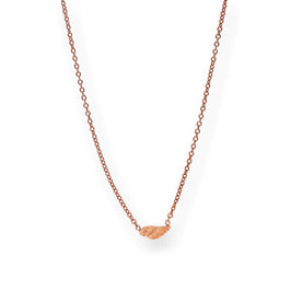 Roségold Plated Sterlingsilber Flügel Halskette