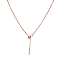Rosévergoldet Sterlingsilber Verstellbar Halsband bis 51 cm Belcher Kette mit Schiebekugelverschluss