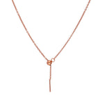 Rosévergoldet Sterlingsilber Verstellbar Halsband bis 51 cm Belcher Kette mit Schiebekugelverschluss