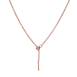 Rosévergoldet Sterlingsilber Verstellbar Halsband bis 51 cm Belcher Kette mit Schiebekugelverschluss