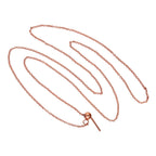 Rosévergoldet Sterlingsilber Verstellbar Halsband bis 51 cm Belcher Kette mit Schiebekugelverschluss