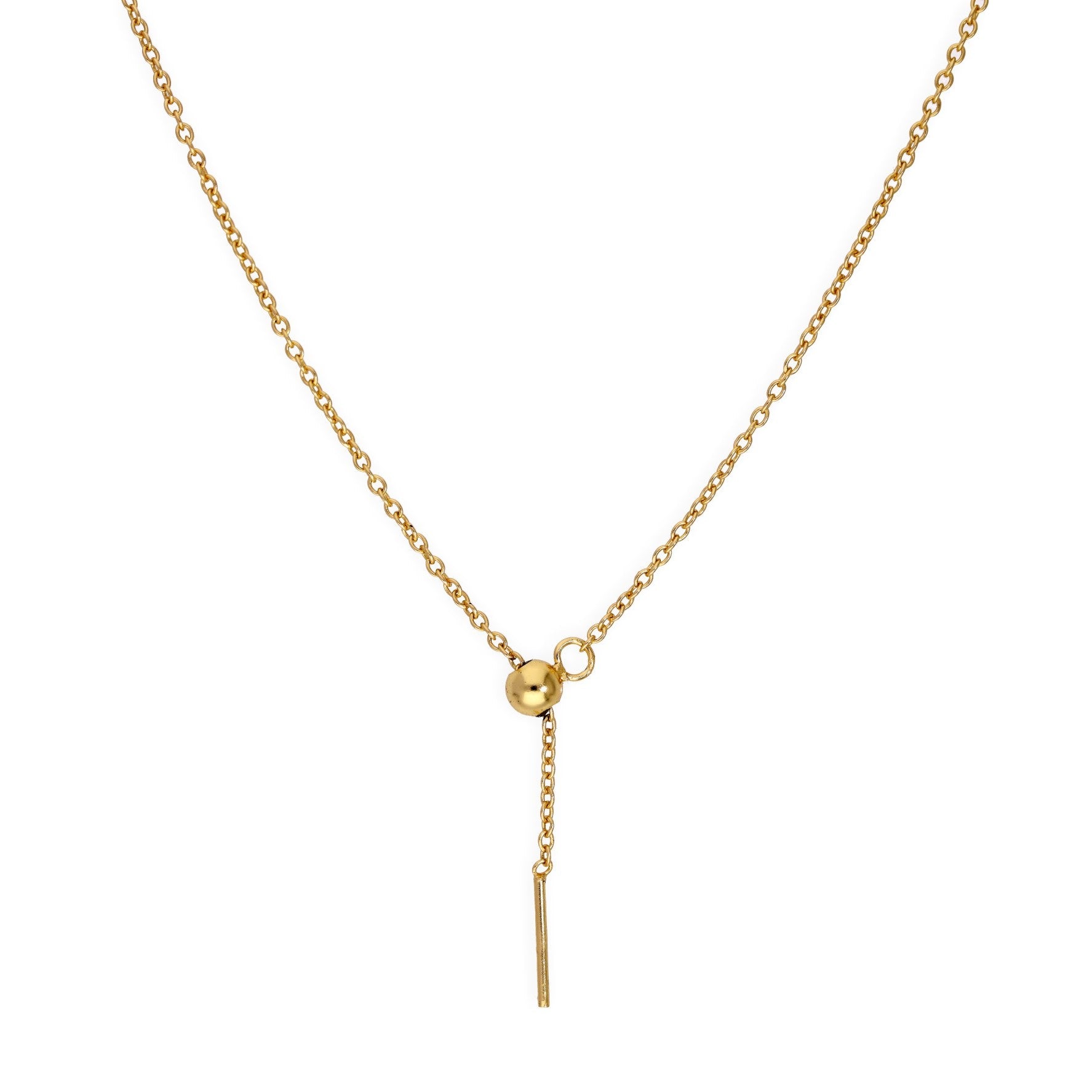Vergoldet Sterlingsilber Verstellbar Halsband bis 51 cm Belcher Kette mit Schiebekugelverschluss
