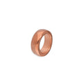 Rosévergoldete runde Sterlingsilber-Perle, poliert, 2 mm