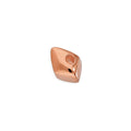 Rosévergoldete Sterlingsilber-Nugget-Perle, diamantpoliert, 4 mm