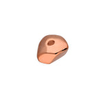 Rosévergoldetes Sterlingsilber 3 mm polierte Nugget Perle
