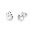 Sterlingsilber Katzenkopf Ohrstecker