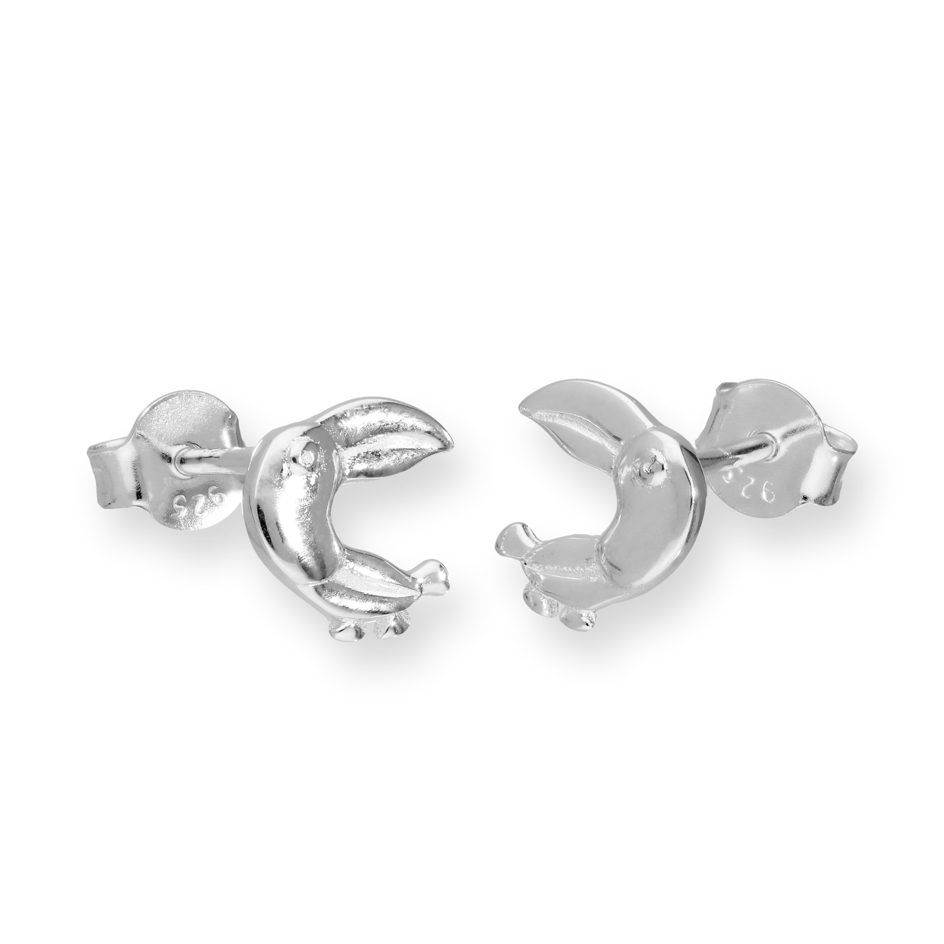 Sterlingsilber Tukan Ohrstecker