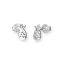 Ohrstecker aus Sterlingsilber mit Ananas-Motiv