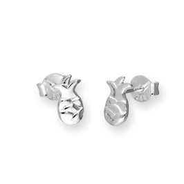 Ohrstecker aus Sterlingsilber mit Ananas-Motiv