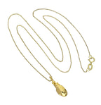 9 Karat Gold Boxhandschuh-Anhänger Halskette 40–50 cm