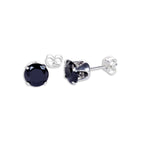 Sterlingsilber Runde CZ Ohrstecker