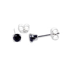 Sterlingsilber Runde CZ Ohrstecker