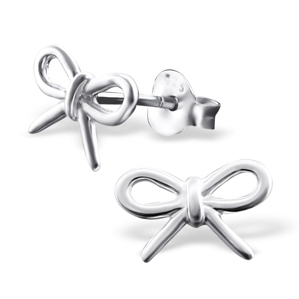 Sterlingsilber Hübsche Schleife Ohrstecker