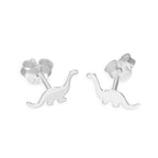 Sterlingsilber Diplodocus Dinosaurier Ohrstecker