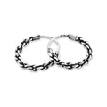 Sterlingsilber 11 mm Kette Schläfer Creolen Ohrringe