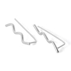 Sterlingsilber Wellig Ohrstift Kletter Ohrringe