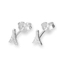 Winzig Sterlingsilber Eiffelturm Ohrstecker