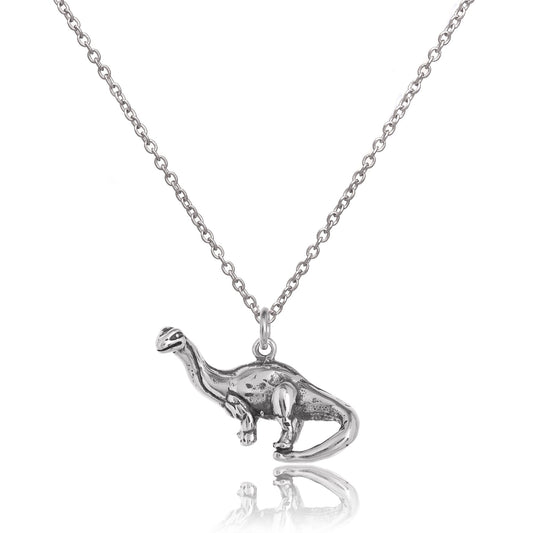 Halskette aus Sterlingsilber mit Brontosaurus-Dinosaurier