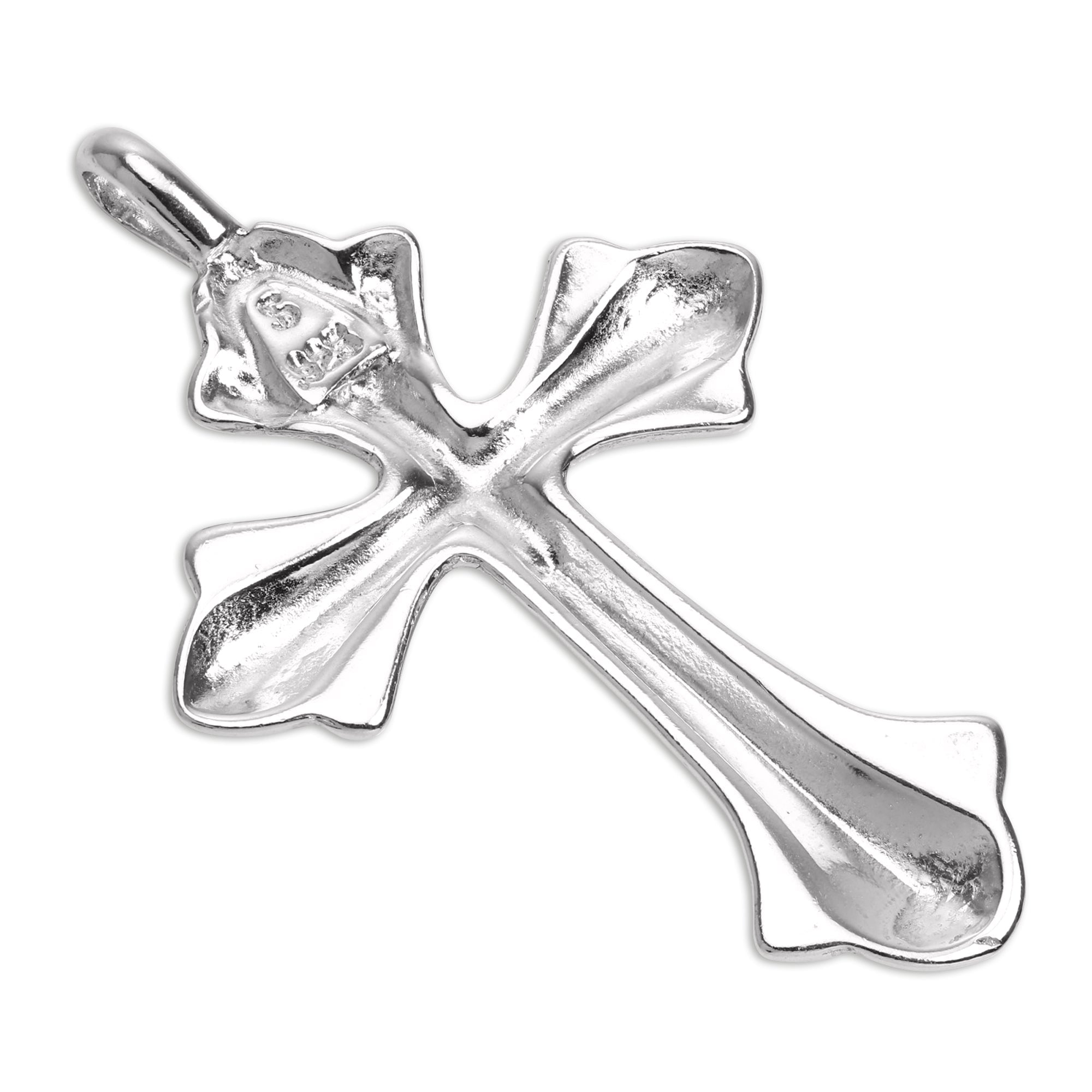 Sterlingsilber großer Kreuzanhänger