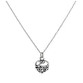 Halskette mit filigranem Herzanhänger aus Sterlingsilber „Aunt Love“ 16–32 Zoll