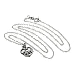 Halskette mit filigranem Herzanhänger aus Sterlingsilber „Aunt Love“ 16–32 Zoll