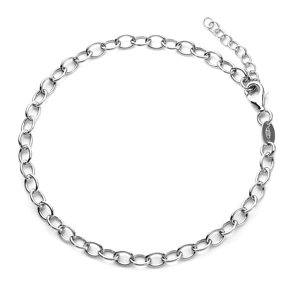 Sterlingsilber Rolo Anhänger Armband