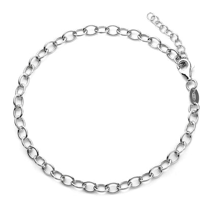 Sterlingsilber Rolo Anhänger Armband