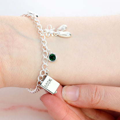 Sterlingsilber Herz Verschluss Anhänger Armband