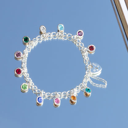 Sterlingsilber Herz Verschluss Anhänger Armband