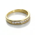 9 Karat Gelbgold Ewigkeitsring mit klaren Zirkonia
