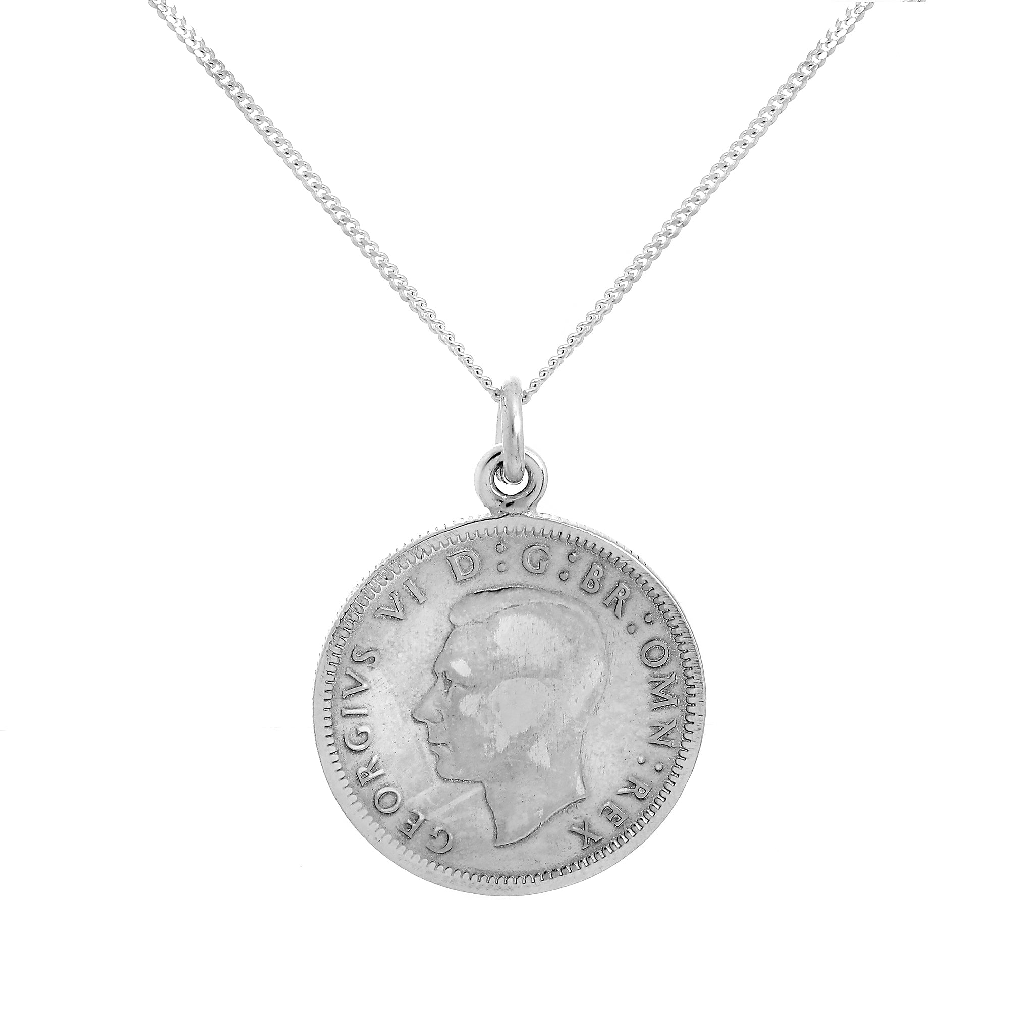 Halskette mit Glücksbringer-Anhänger aus Sterlingsilber