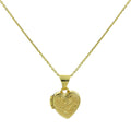 Kleines Medaillon aus 9 Karat Gold mit Gravur und Kette