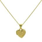 Kleines Medaillon aus 9 Karat Gold mit Gravur und Kette