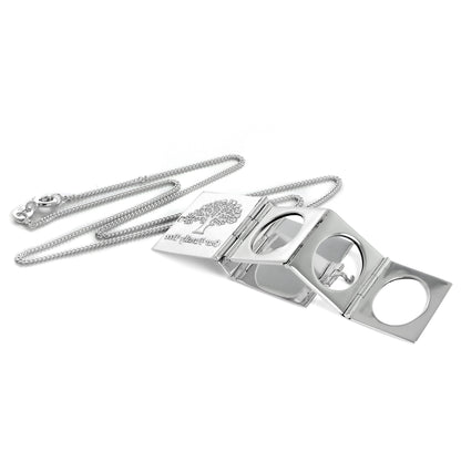 Familienstammbaum aus Sterlingsilber mit 6 Fotomedailons an einer Kette