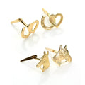 9 Karat Gold Andralok Pferd Ohrstecker Satz