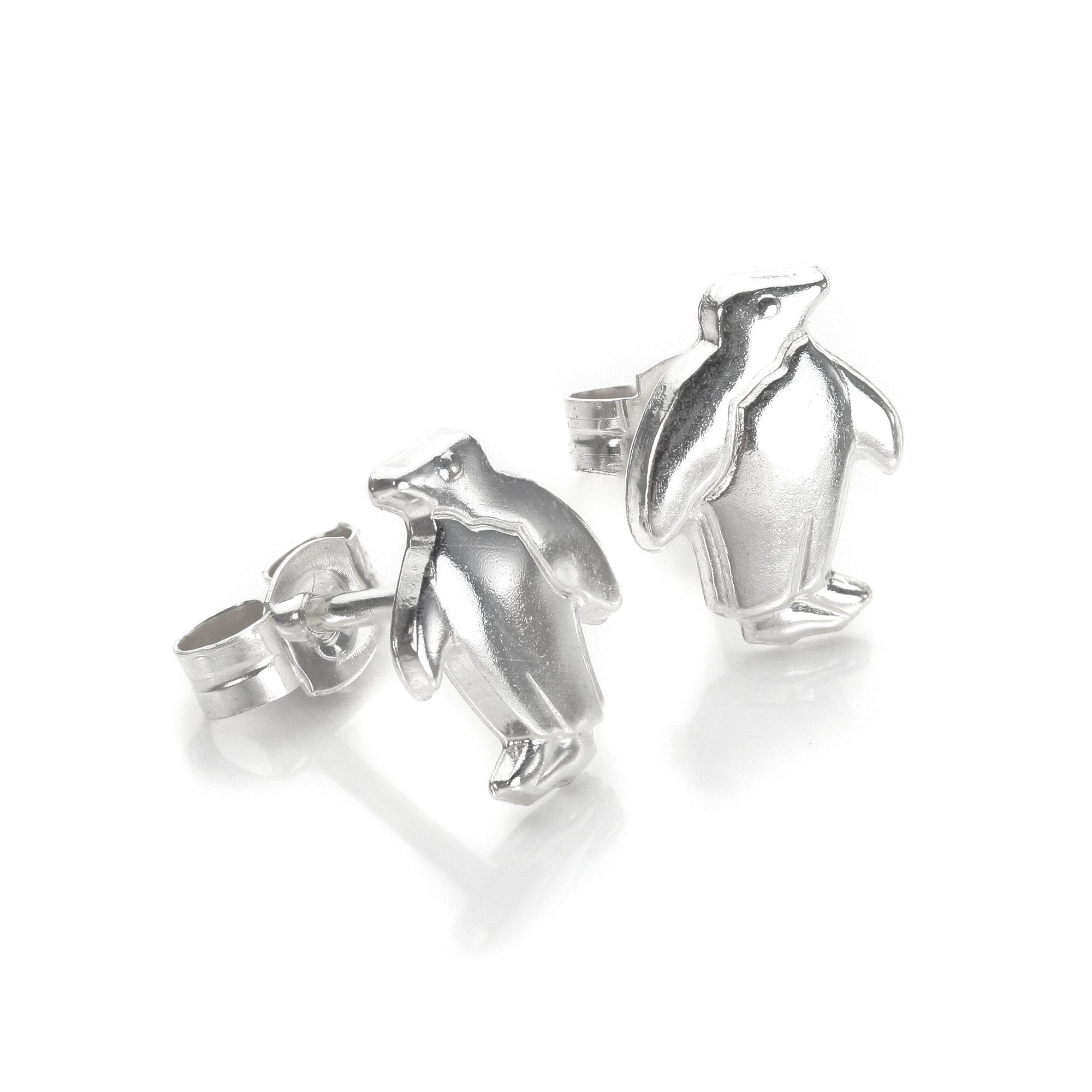 Sterlingsilber Pinguin Ohrstecker