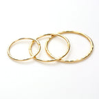 9 Karat Gelbgold Diamantschliff-Creolen