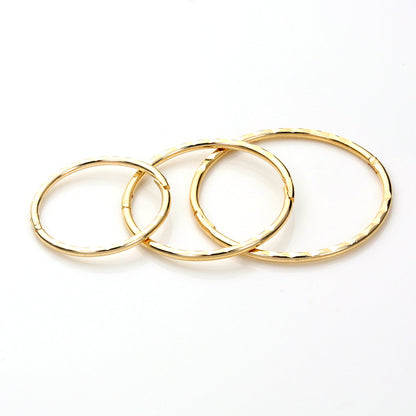 9 Karat Gelbgold Diamantschliff-Creolen