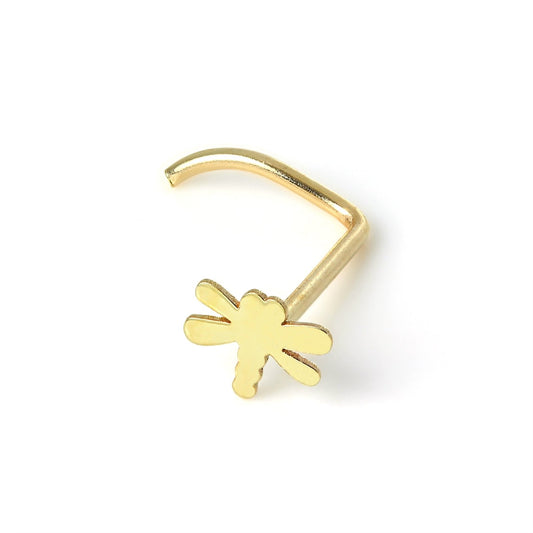 9ct Gold Dragonfly Nose Screw - jewellerybox