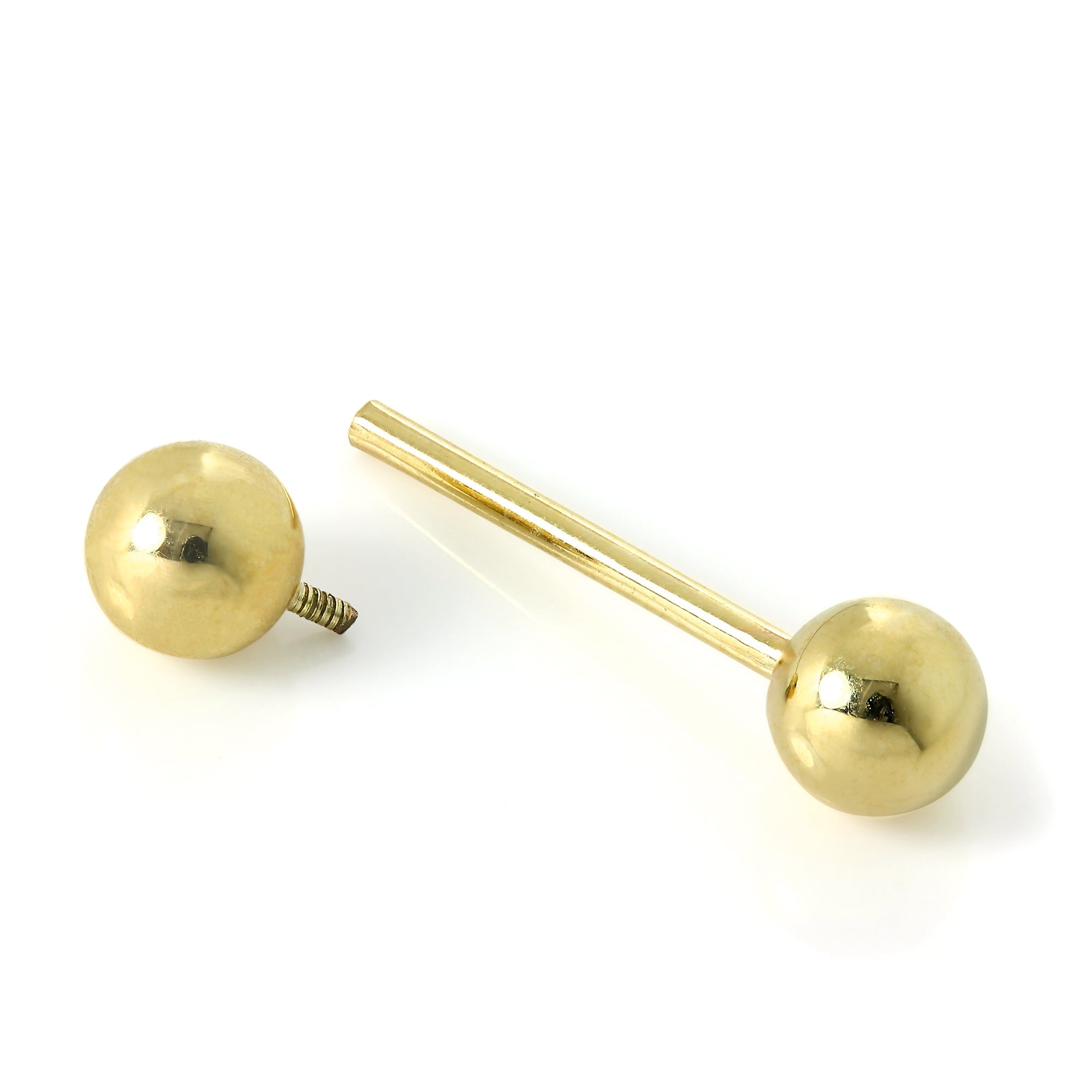 9 Karat Gold Körperschmuck Hantel