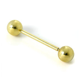 Barbell-Piercing aus 9 Karat Gold