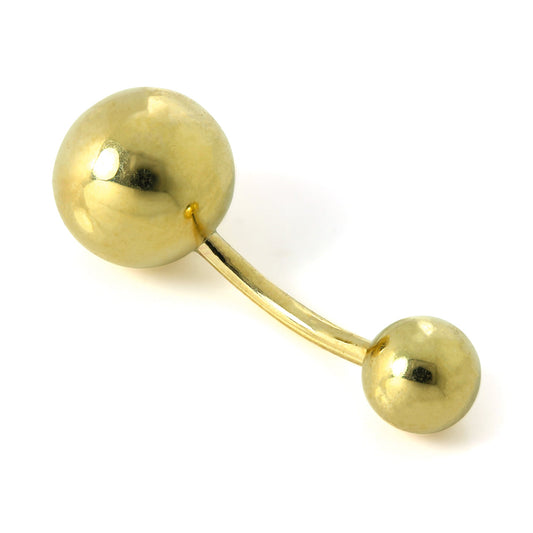 9 Karat Gold 8mm Kugel Bauchnabelstange