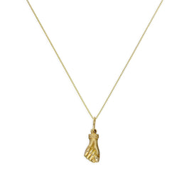 Halskette mit Handanhänger aus 9 Karat Gold, 40–50 cm