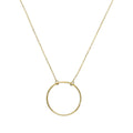 9 Karat Gold Karma Kreis 35,5 cm Halskette