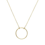 9 Karat Gold Karma Kreis 35,5 cm Halskette