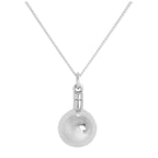 Sterlingsilber Halskette mit Anhänger in Form einer aufklappbaren Parfümflasche 16 - 24 Zoll