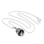 Sterlingsilber 3D-Anhänger mit Glöckchen 35 - 55 cm