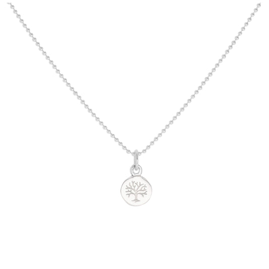 Tiny Sterling Silver Tree of Life Pendant Necklace 14 - 22 Inches