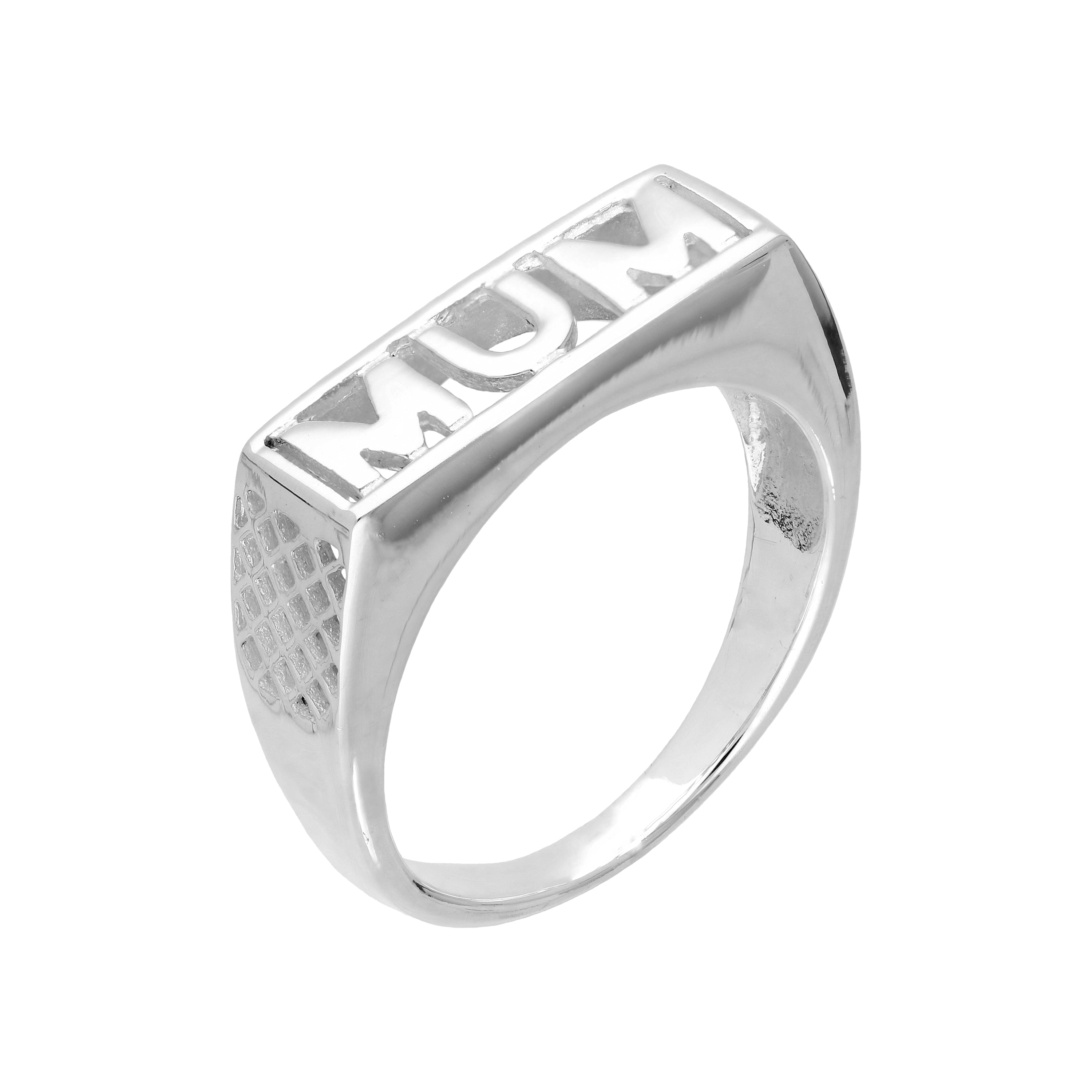 Sterlingsilber-Mutterring Größen I - W