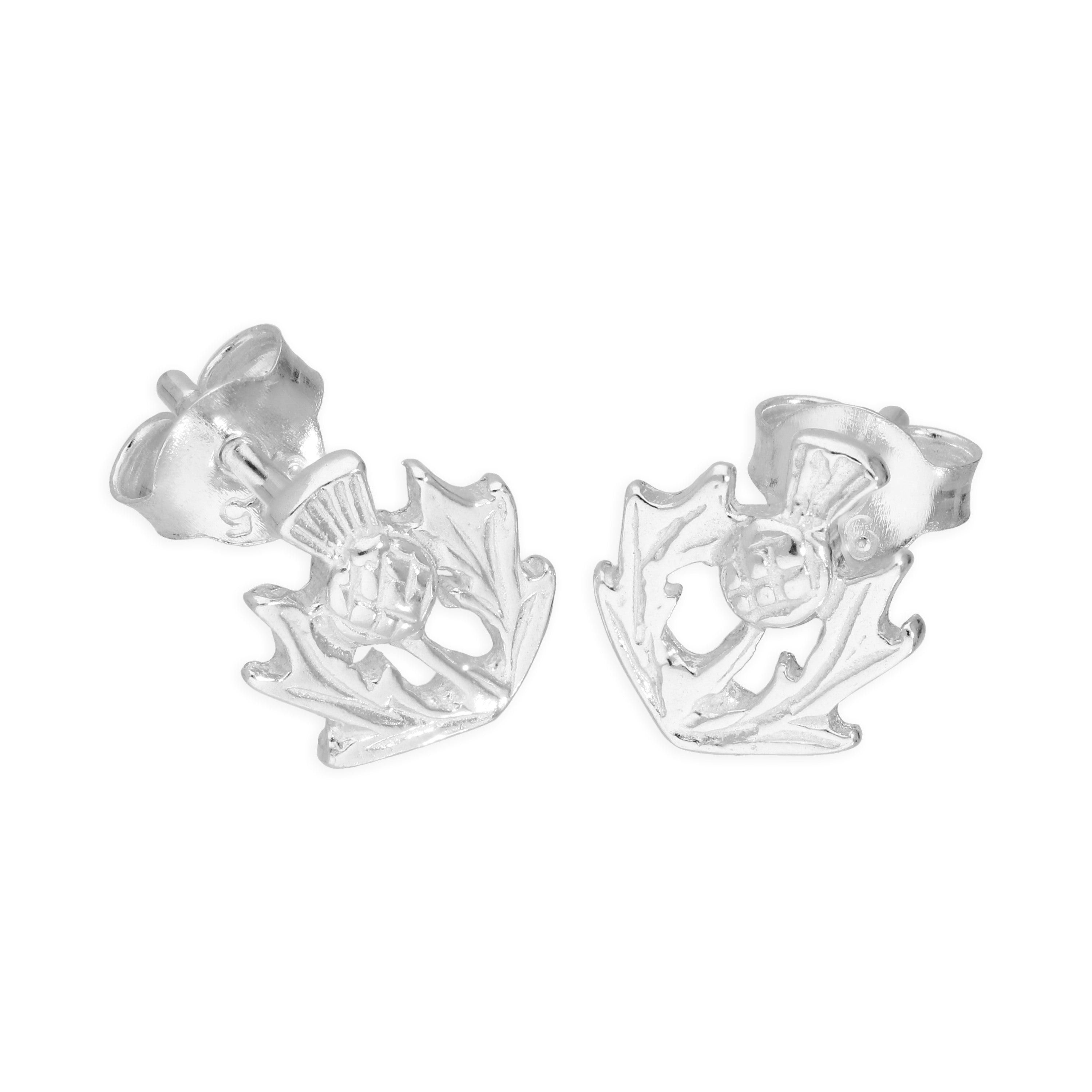 Sterlingsilber Klein Distel Ohrstecker